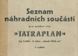 Handbooks for T600 / Tatraplan /