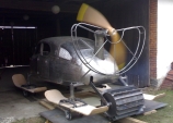 Snowmobile - testing of airscrew 