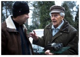 Sněhové setkání s panem Zikmundem a gratulace k 93. narozeninám