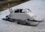 Tatra V 855 - Aerosaně /Aeroluge/ - na sněhu 26.2.2008