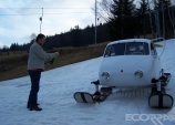 Tatra V 855 - Aerosaně /Aeroluge/ - na sněhu 26.2.2008