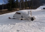 Tatra V 855 - Aerosaně /Aeroluge/ - na sněhu 26.2.2008