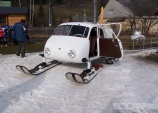 Tatra V 855 - Aerosaně /Aeroluge/ - na sněhu 26.2.2008