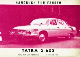 Handbuch für fahrer TATRA 603 - 2