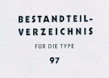 Seznam součástí pro Tatru 97 / Bestandteil - Verzeichnis für die Type 97