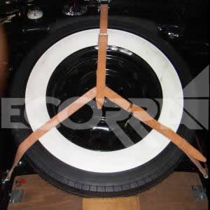 Tatra 600 - Leather spare wheel straps T600