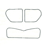 Tatra 603-1/2/3 - Set of glass fitting strips T603/1 lower