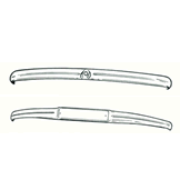 Tatra 87 - Bumpers (post - war) plain metal T87